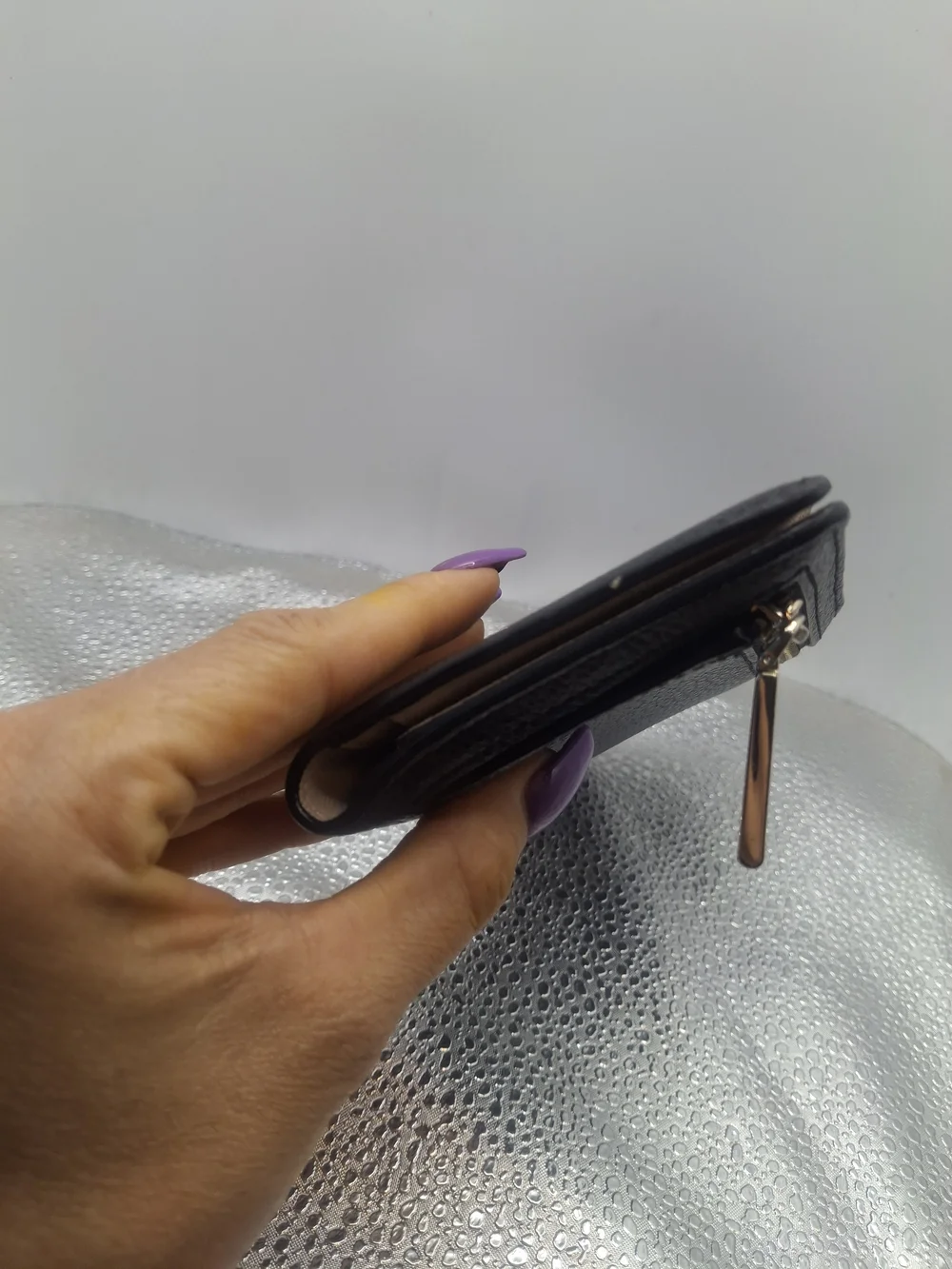 kate spade black pebbled leather continental wallet